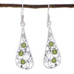 Peridot-Russian-Leah-multiple-Dangle-Green-Silver-Earring