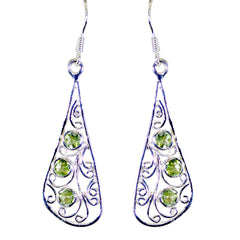 Peridot-Russian-Leah-multiple-Dangle-Green-Silver-Earring