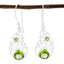 Peridot-Egyptian-Lily-multiple-Dangle-Green-Sterling-Silver-Earring
