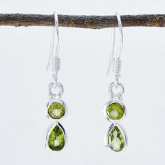 Peridot-Naher Osten-Maya-mehrere-Dangle-Grün-925-Silber-Ohrring