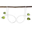 Peridot-German-Nova-multiple-Dangle-Green-Silver-Earring