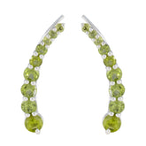 Peridot-Korean-Ana-multiple-EarCuff-Green-92.5-Silver-Earring