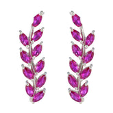 Pink-CZ-Japanese-Scarlett-multiple-Dangle-Pink-925-Silver-Earring