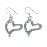 Plain-African-Constanza-plain-Dangle-Gray-Sterling-Silver-Earring