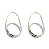 Plain-Egyptian-Elena-plain-Stud-Gray-925-Silver-Earring