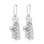 Plain-Korean-Florencia-plain-Dangle-Gray-925-Silver-Earring