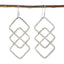 Plain-Middle-Eastern-Ivana-plain-Dangle-Gray-925-Silver-Earring
