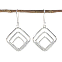 Plain-Mexican-Joaquina-plain-Dangle-Gray-92.5-Silver-Earring