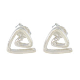 Plain-French-Lorena-plain-Stud-Gray-92.5-Silver-Earring