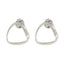 Plain-Moroccan-María-plain-Stud-Gray-925-Silver-Earring