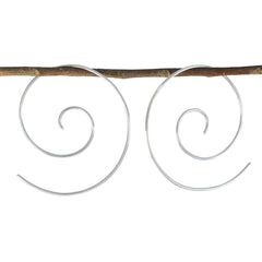 Plain-Egyptian-Mariana-plain-Dangle-Gray-92.5-Silver-Earring