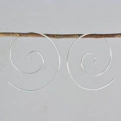 Plain-Egyptian-Mariana-plain-Dangle-Gray-92.5-Silver-Earring