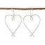 Plain-Korean-Milagros-plain-Dangle-Gray-Silver-Earring