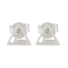 Plain-Turkish-Nayara-plain-Stud-Gray-925-Silver-Earring