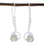 Prehnite-African-Yasmine-Solitaire-Dangle-Green-925-Silver-Earring
