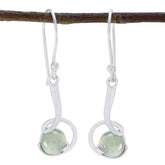 Prehnite-African-Yasmine-Solitaire-Dangle-Green-925-Silver-Earring