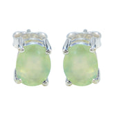 Prehnite-Italian-Alice-Solitaire-Stud-Green-92.5-Silver-Earring