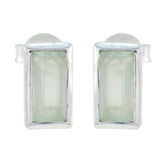 Prehnite-Mexican-Harper-Solitaire-Stud-Green-925-Silver-Earring