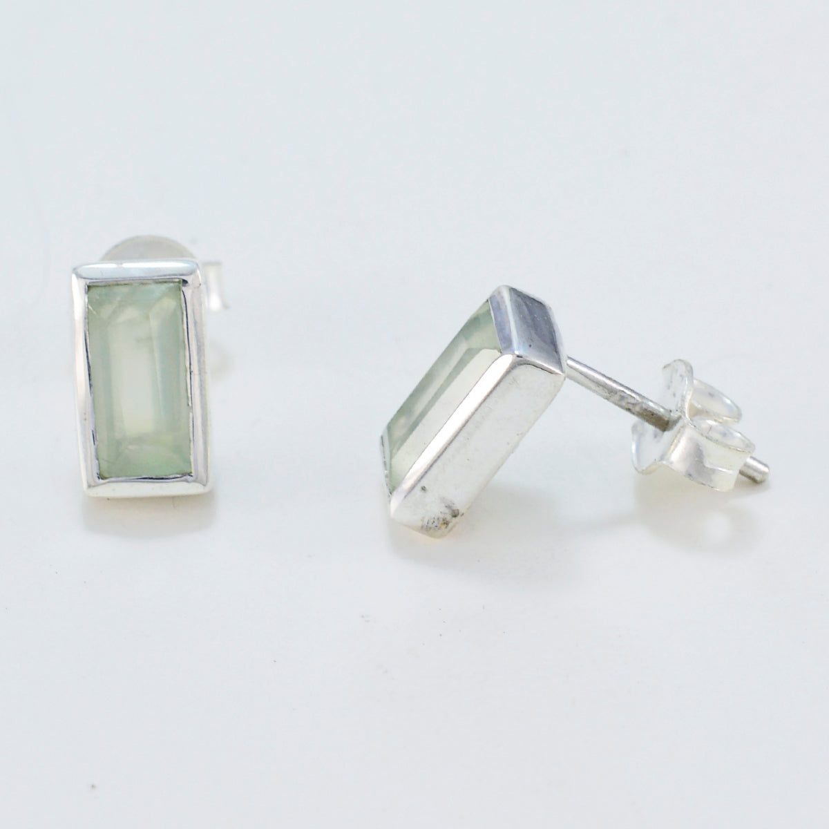 Prehnite-Mexican-Harper-Solitaire-Stud-Green-925-Silver-Earring