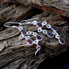 Garnet-Moroccan-Charlotte-multiple-Dangle-Red-92.5-Silver-Earring