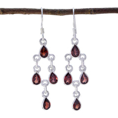 Garnet-Moroccan-Charlotte-multiple-Dangle-Red-92.5-Silver-Earring