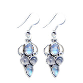 Rainbow-Moonstone-Australian-Wen-multiple-Dangle-White-92.5-Silver-Earring