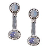 Rainbow-Moonstone-Egyptian-Renata-multiple-Stud-White-Sterling-Silver-Earring
