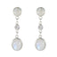 Rainbow-Moonstone-German-Yuki-multiple-Stud-White-925-Silver-Earring