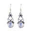 Rainbow-Moonstone-Latin-American-Cecilia-multiple-Dangle-White-925-Sterling-Silver-Earring