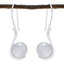 Rainbow-Moonstone-Spanish-Laura-Solitaire-Dangle-White-925-Sterling-Silver-Earring