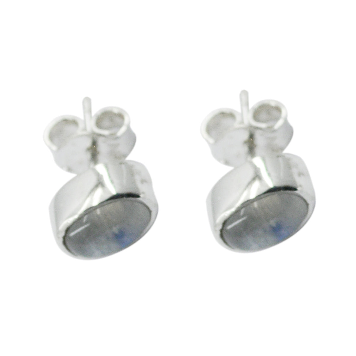 Rainbow-Moonstone-Russian-María-Solitaire-Stud-White-Sterling-Silver-Earring