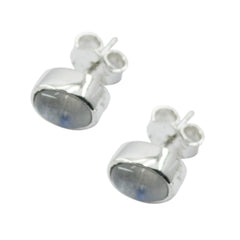 Rainbow-Moonstone-Russian-María-Solitaire-Stud-White-Sterling-Silver-Earring