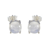 Rainbow-Moonstone-American-Lourdes-Solitaire-Stud-White-92.5-Silver-Earring