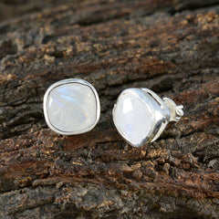 Rainbow-Moonstone-American-Milagros-Solitaire-Stud-White-Silver-Earring