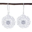 Rainbow-Moonstone-Latin-American-Mila-Solitaire-Dangle-White-92.5-Silver-Earring