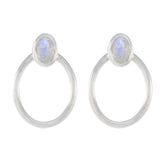Rainbow-Moonstone-Egyptian-Sofia-Solitaire-Stud-White-Silver-Earring