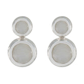 Rainbow-Moonstone-Middle-Eastern-Emilia-Toi-et-Moi-Stud-White-925-Silver-Earring
