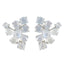Rainbow-Moonstone-Korean-Harper-multiple-Stud-White-925-Sterling-Silver-Earring