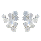 Rainbow-Moonstone-Korean-Harper-multiple-Stud-White-925-Sterling-Silver-Earring