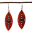 Red-Onyx-Indian-Liyana-multiple-Dangle-Red-Silver-Earring