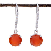 Red-Onyx-Korean-Giulia-multiple-Dangle-Red-925-Silver-Earring