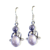 Rose-Quartz-Mexican-Harper-multiple-Dangle-Pink-925-Silver-Earring