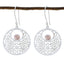 Rose-Quartz-Turkish-Katharina-Solitaire-Dangle-Pink-925-Silver-Earring
