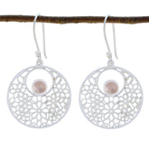 Rose-Quartz-Turkish-Katharina-Solitaire-Dangle-Pink-925-Silver-Earring