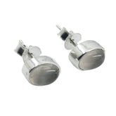 Rose-Quartz-Latin-American-Lili-Solitaire-Stud-Pink-925-Silver-Earring