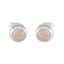 Rose-Quartz-German-Emily-Solitaire-Stud-Pink-925-Silver-Earring