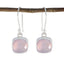 Rose-Quartz-African-Lucy-multiple-Dangle-Pink-925-Sterling-Silver-Earring