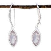 Rose-Quartz-Spanish-Pauline-Solitaire-Dangle-Pink-925-Silver-Earring