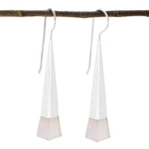 Rose-Quartz-Turkish-Chen-Solitaire-Dangle-Pink-Sterling-Silver-Earring