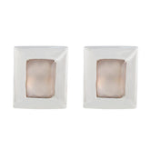 Rose-Quartz-Latin-American-Lorena-Solitaire-Stud-Pink-925-Silver-Earring